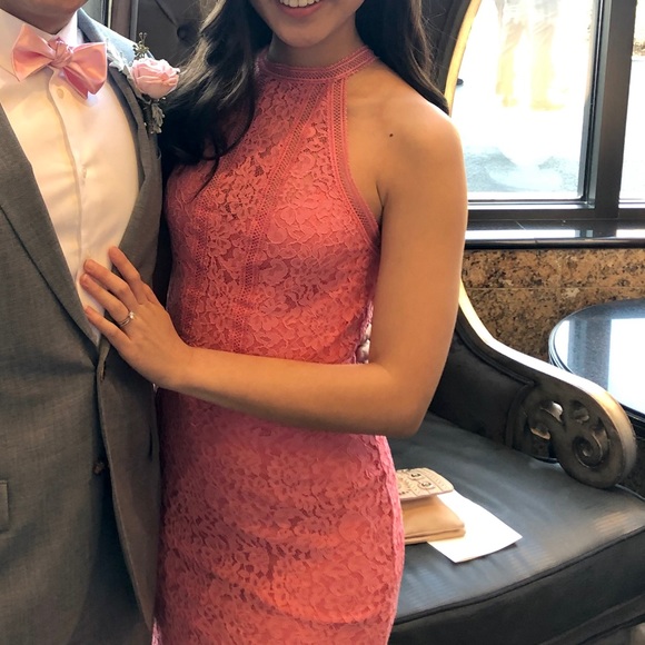 Express Dresses & Skirts - Express Pink Lace Dress